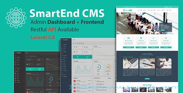 SmartEnd CMS v8.3.0 – 带前端和RESTful API的Laravel管理仪表盘
