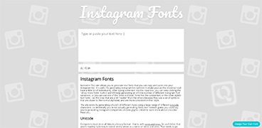 【有趣网址，创意网站】Instagram风格字体生成器-IGFonts.io