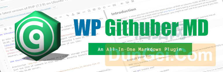WP Githuber MD – WordPress Markdown编辑器[WordPress插件]