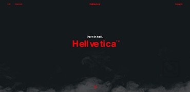 【创意网站，有趣网址】比Helvetica更Hell的字体-Hellvetica