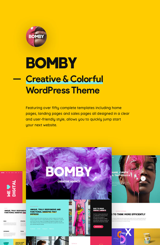 Bomby – 创意多用途WordPress主题[Wordpress主题]-度崩网-几度崩溃