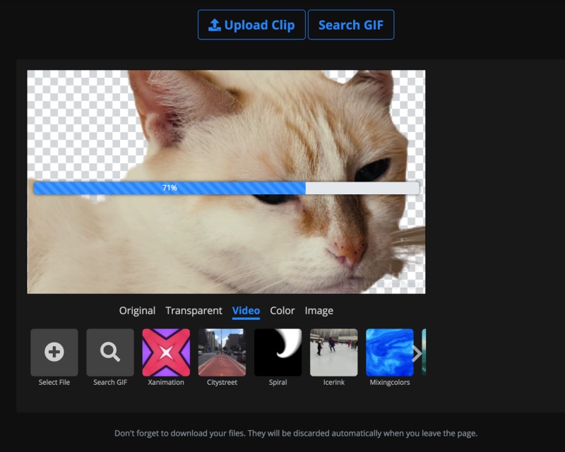 Unscreen在线清除视频背景的网站 全自动支持GIF[创意网站,有趣网址之家]-度崩网-几度崩溃