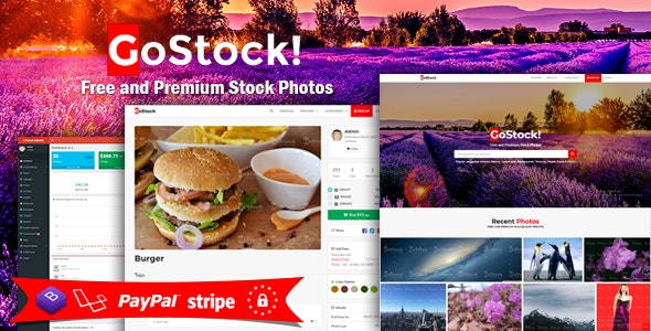 GoStock v3.9_免费和高级库存图片脚本[国外源码]-度崩网-几度崩溃
