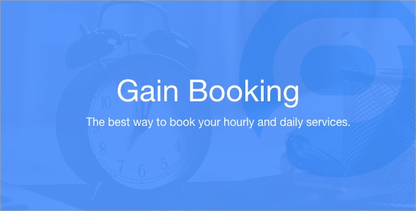 Gain Booking v1.1.3 – PHP预定源码[国外源码]