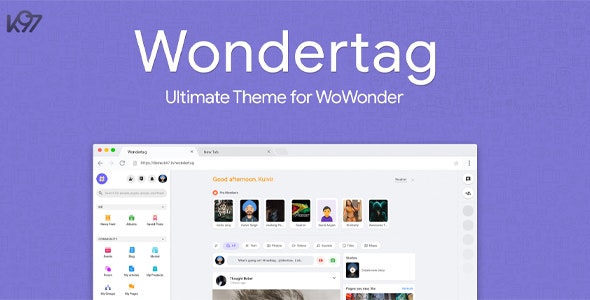Wondertag v2.3.4 – The Ultimate WoWonder Theme-WoWonder主题[国外源码]