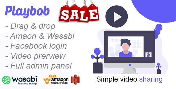 Playbob – Simple Video Sharing简单的视频分享系统-度崩网-几度崩溃
