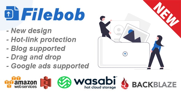 Filebob v1.3.0 – File Sharing And Storage Platform文件共享和存储平台