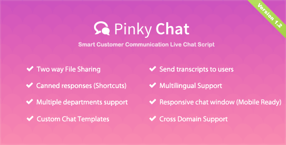 Pinky Chat v1.2 – Live Chat Support Script实时聊天支持脚本源码-度崩网-几度崩溃