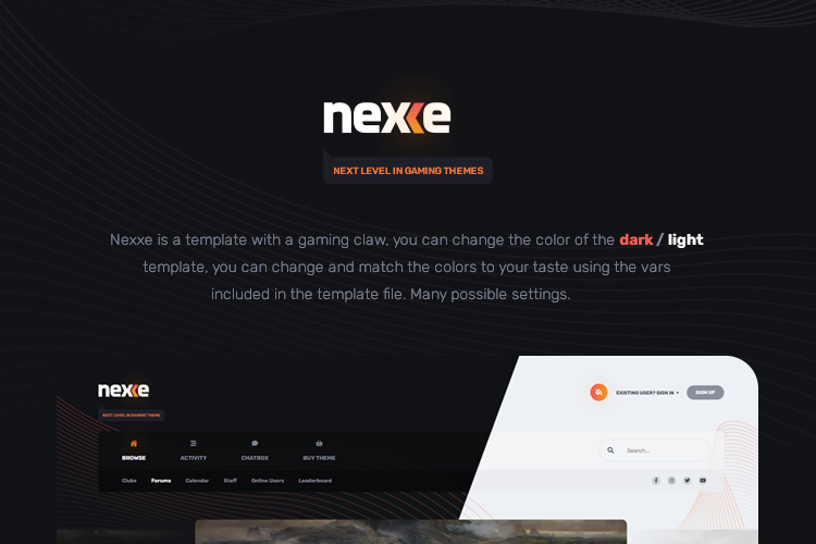 Nexxe v1.0.4.5 – ips风格主题[Dark/Light]-度崩网-几度崩溃