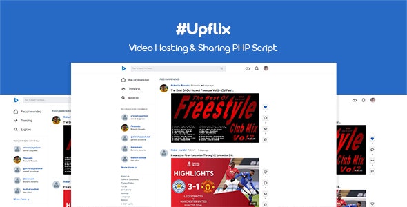Upflix v1.0.3 – 视频托管和共享 PHP 脚本