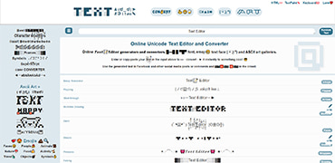 在线Unicode艺术文本生成器-Text Editor-度崩网-几度崩溃