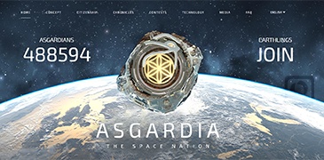 全球首个太空国家官网-Asgardia-度崩网-几度崩溃