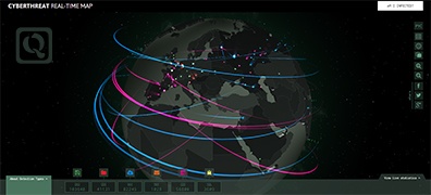 全球网络攻击实时地图-the Cyberthreat map-度崩网-几度崩溃