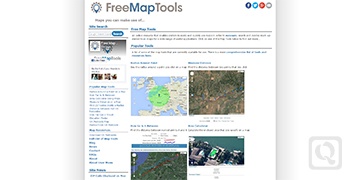 多用途在线地图工具-Free Map Tools-度崩网-几度崩溃