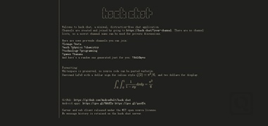 黑客主题聊天室-Hack.chat-度崩网-几度崩溃