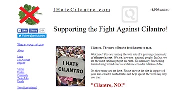 全球抵制香菜组织官网-I Hate Cilantro