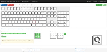 在线制作键盘图纸-Keyboard Layout Editor
