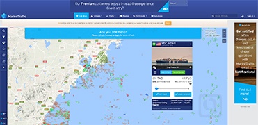 全球海航实时路线图-MarineTraffic