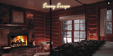 温馨的冬日小木屋-Snowy Escape