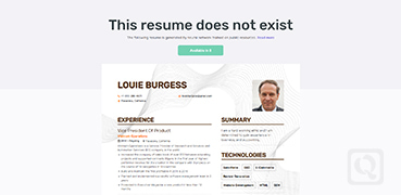 在线生成虚拟简历-This resume does not exist-度崩网-几度崩溃